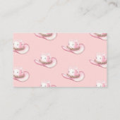 Kleine Cowgirl Rosa Rodeo Bücher Kinderdusche Begleitkarte (Rückseite)