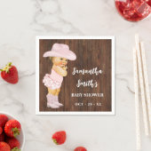 Kleine Cowgirl Western Baby Dusche Party Dekoratio Serviette (Beispiel)