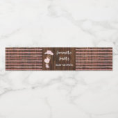 Kleine Cowgirl Western Babydusche Wasserflaschenetikett (Einzelnes Label)