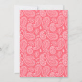 Kleine Cowgirl Western Rodeo Babydusche Einladung (Rückseite)