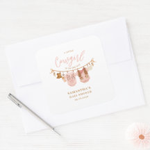 Kleine Cowgirl Western Wäscheleine Baby Shower