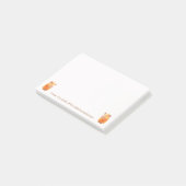 Kleine Critters-Guinea Schwein personalisieren Not Post-it Klebezettel (angewinkelt)