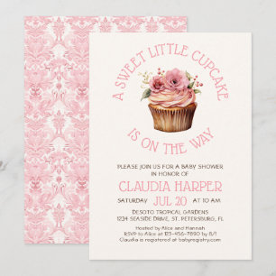 Kleine Cupcake-Baby-Party Einladung
