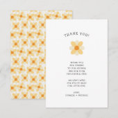 Kleine Daisy-Babydusche danke (Vorne/Hinten)