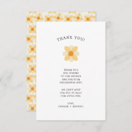 Kleine Daisy-Babydusche danke