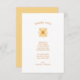 Kleine Daisy-Babydusche danke