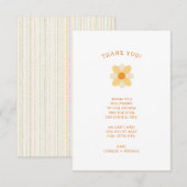 Kleine Daisy-Babydusche danke (Vorne/Hinten)