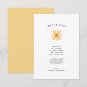 Kleine Daisy-Babydusche danke (Vorne/Hinten)