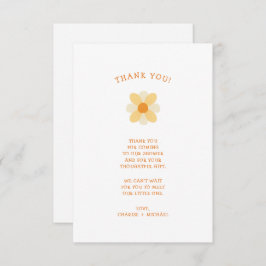 Kleine Daisy-Babydusche danke