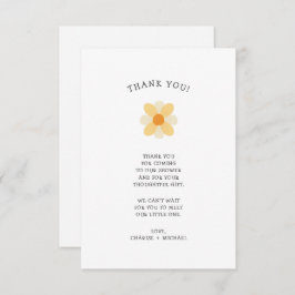 Kleine Daisy-Babydusche danke