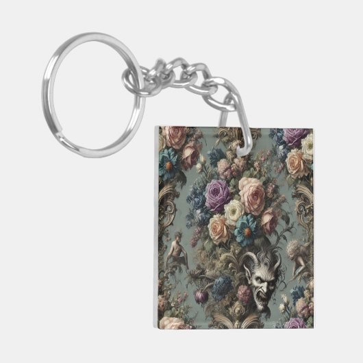 Kleine Dämonen wagen sich zu träumen - gotisch Vik Schlüsselanhänger (Vorderseite links)