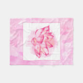 Kleine Decke Aquarell-Lotuss (Vorderseite (Horizontal))