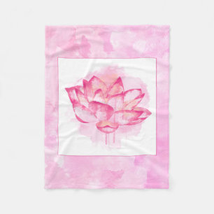 Kleine Decke Aquarell-Lotuss
