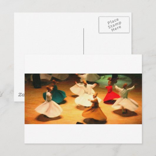 Kleine Dervins Postkarte (Vorne/Hinten)