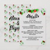 Kleine Details Blume Hochzeitsdetails Begleitkarte (Vorne/Hinten)