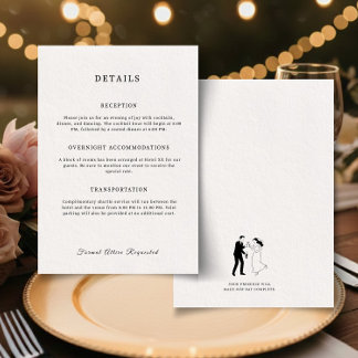 Kleine Details Klassisch Elegant Begleitkarte