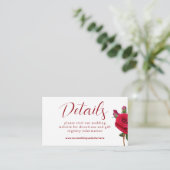 Kleine Details zur Hochzeitsseite Begleitkarte (Stehend Vorderseite)