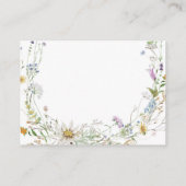 Kleine Details zur Honey Bee Wildblume Baby Dusche Begleitkarte (Rückseite)