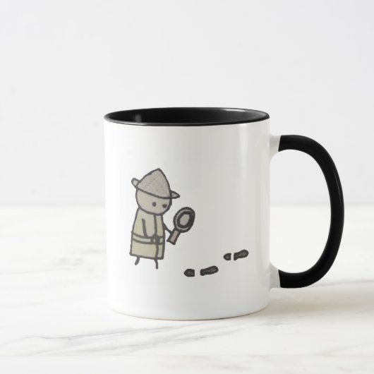 Kleine Detektivwecker-Tasse Tasse (Rechts)