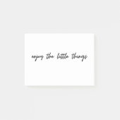 Kleine Dinge genießen Post-it Klebezettel (Vorderseite)