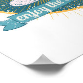 Kleine Dinge genießen Poster (Ecke)