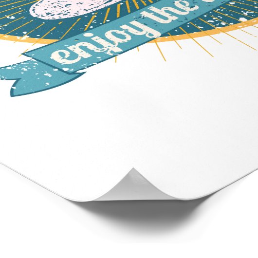 Kleine Dinge genießen Poster (Ecke)