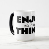 Kleine Dinge genießen Tasse (Vorderseite Links)