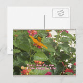 Kleine Dinge im Leben Postkarte (Vorne/Hinten)