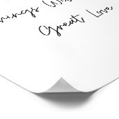 Kleine Dinge mit einem guten Liebe-Angebot machen Poster (Ecke)