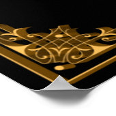 Kleine Dinge mit großartiger Liebe machen - Gold a Poster (Ecke)