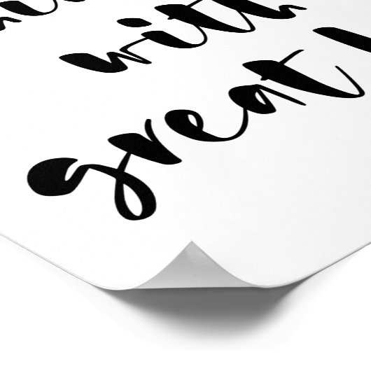 Kleine Dinge mit großartiger Liebe-Plakat machen Poster (Ecke)