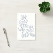 Kleine Dinge mit großer Liebe machen Post-it Klebezettel (Büro)