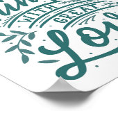 Kleine Dinge tun - inspirierendes Zitat-Poster Poster (Ecke)