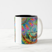 Kleine Dinge tun Zweifarbige Tasse (VorderseiteRechts)