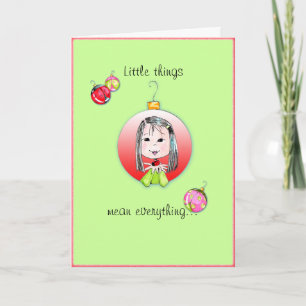 Kleine Dinge Weihnachtskarte - 3. Option Feiertagskarte