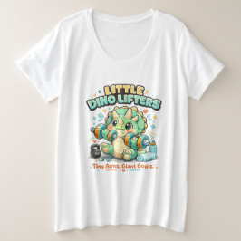 Kleine Dino-Hanteln 8KG | Kleine Arme, große Ziele Größe T-Shirt