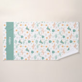 Kleine Dino Persönliche Kinder Badehandtuch (Badehandtuch)