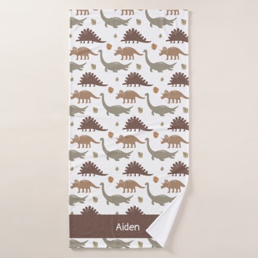 Kleine Dino Persönliche Kinder Badehandtuch (Badehandtuch)