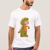 Kleine Dino Spuk Nacht T-Shirt (Vorderseite)