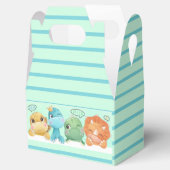 Kleine Dinosaurier Babydusche Geschenkschachtel (Geöffnet)