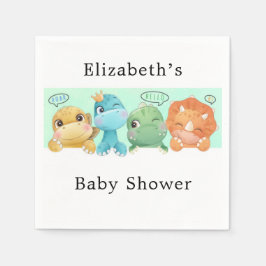 Kleine Dinosaurier Babydusche Serviette