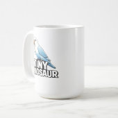 Kleine Dinosaurier-Liebhabervögel Kaffeetasse (Vorderseite Links)