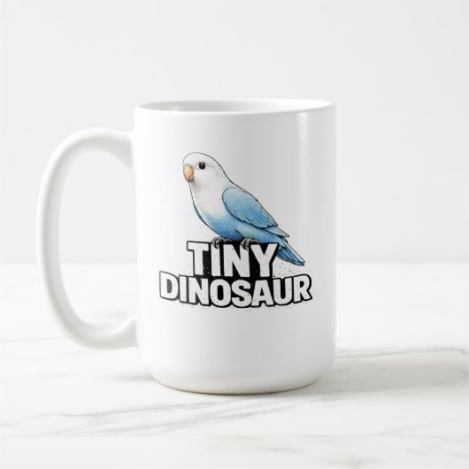 Kleine Dinosaurier-Liebhabervögel Kaffeetasse (Links)
