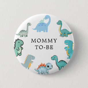 Kleine Dinosaurier Süße Babyparty Button