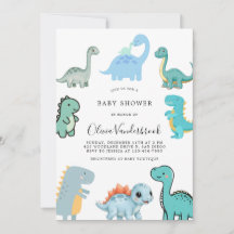 Kleine Dinosaurier Süße Babyparty