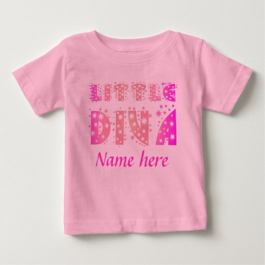 Kleine Diva (1), nennen hier Baby T-shirt (Vorderseite)