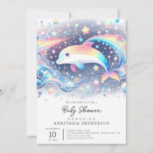 Kleine Dolphin-Babydusche