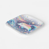 Kleine Dolphin-Babydusche Pappteller (Gewinkelt)