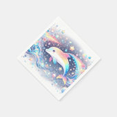 Kleine Dolphin-Babydusche Serviette (Ecke)