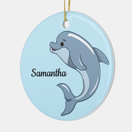 Kleine Dolphin Design Ornament (Links)